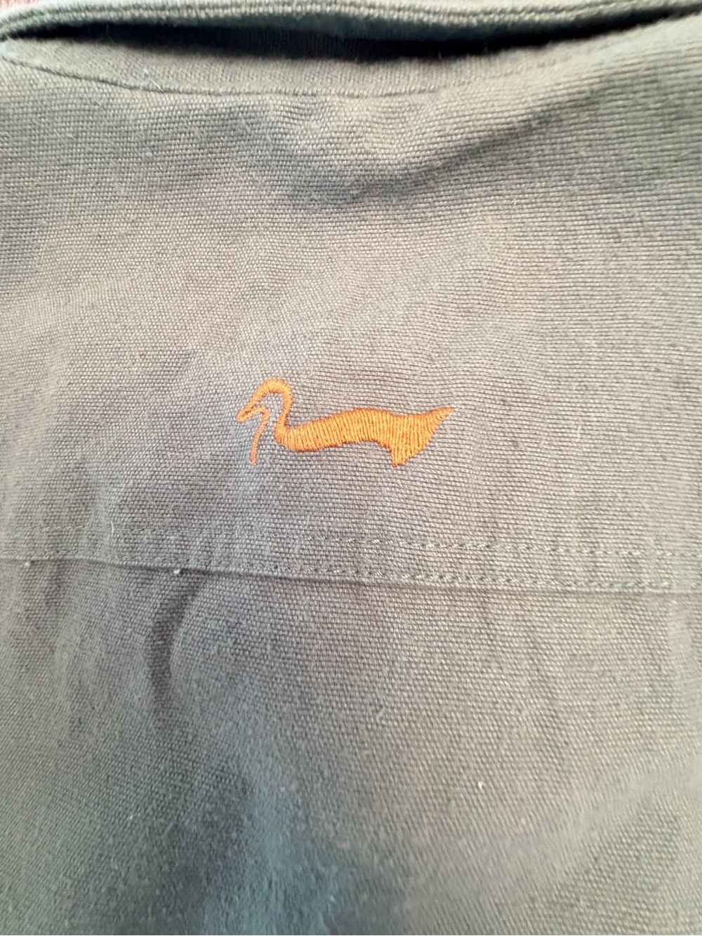 Vintage 80s Duxbak Heavyweight Cotton Chamois Utility Hunting EUC Sage Green L - Picture 8 of 11